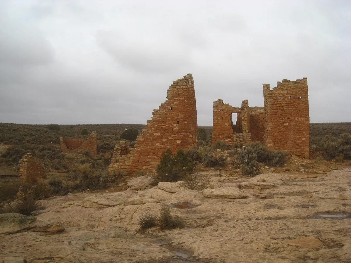 Stone towers of the Square Tower Group at Hovenweep National Monument