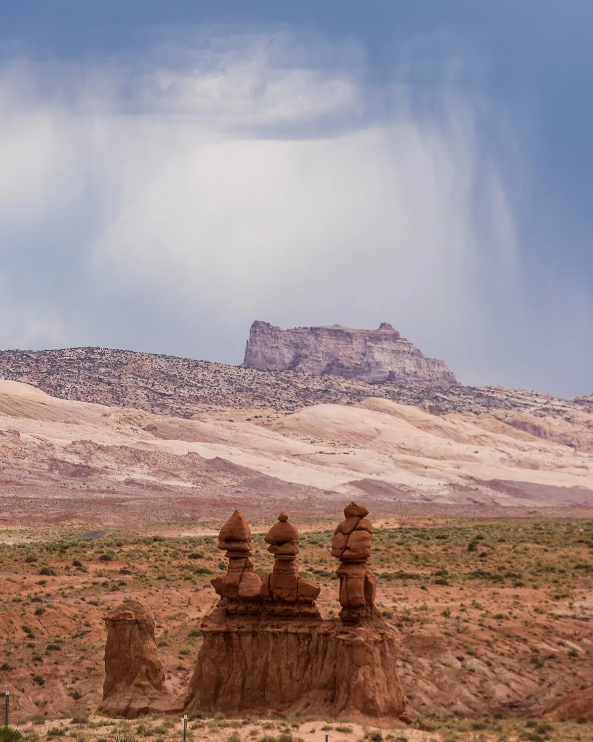 The Three Sisters rock formations at Goblin Valley State Park