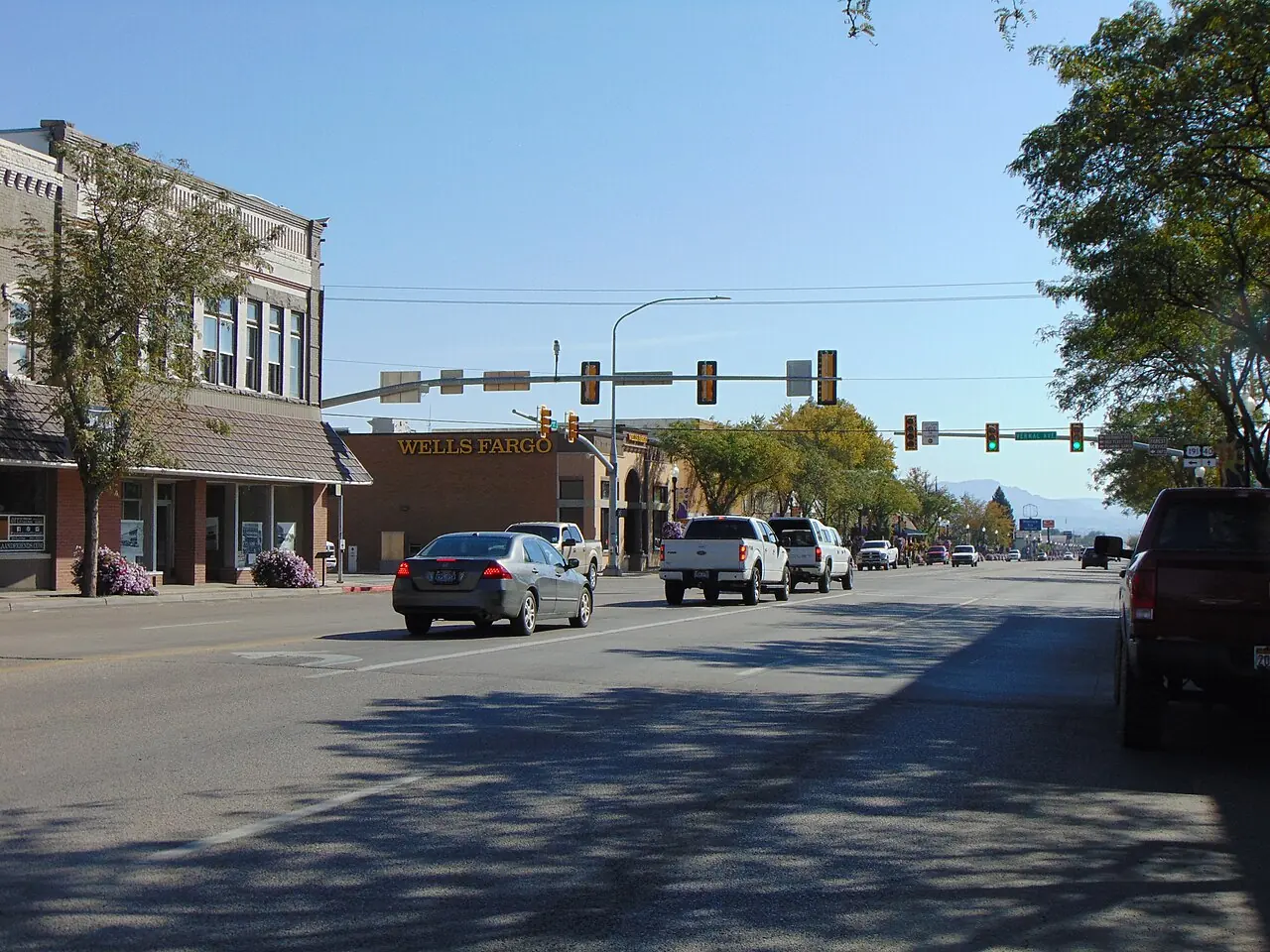 Main Street at the US 40 and US 191 junction in Vernal