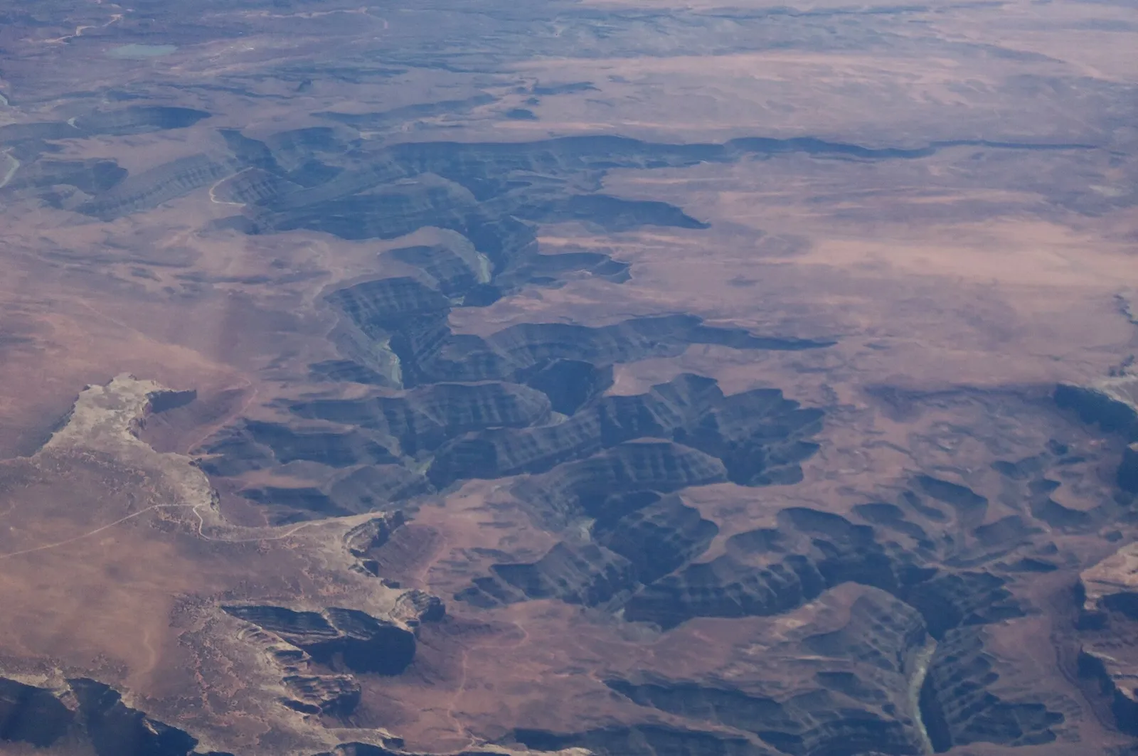 Incised meanders of the San Juan River at Goosenecks State Park.