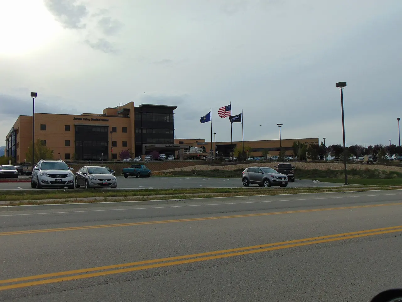 Jordan Valley Medical Center in West Jordan, seen from across the street