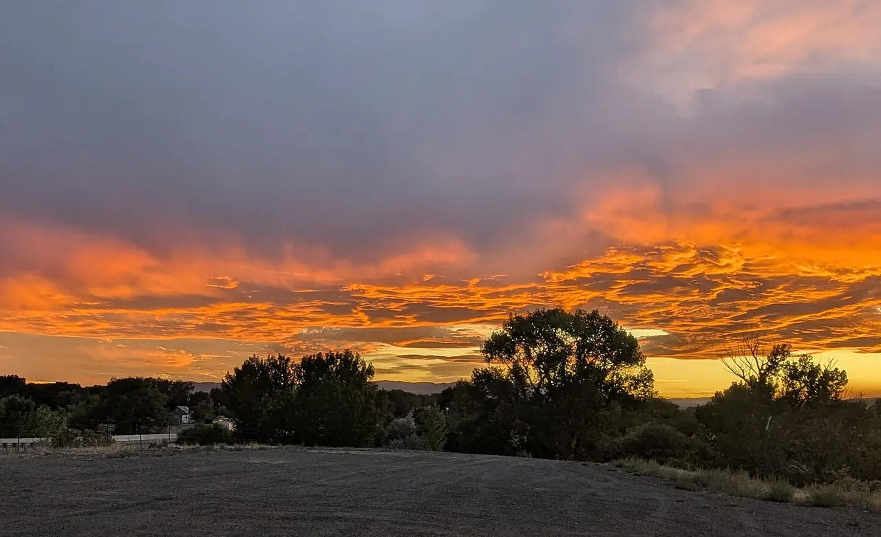 Sunset over the Salt Lake Valley in August
