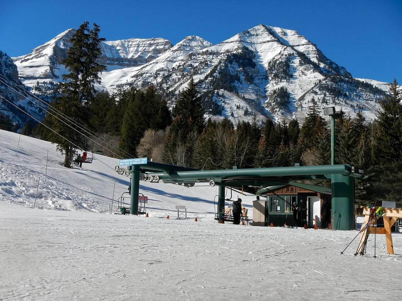 Ski slopes at Sundance Mountain Resort in the North Fork of Provo Canyon