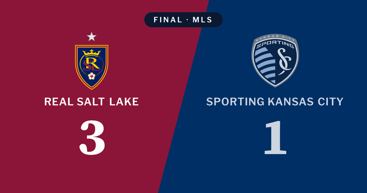 Final score: Real Salt Lake 3, Sporting Kansas City 1