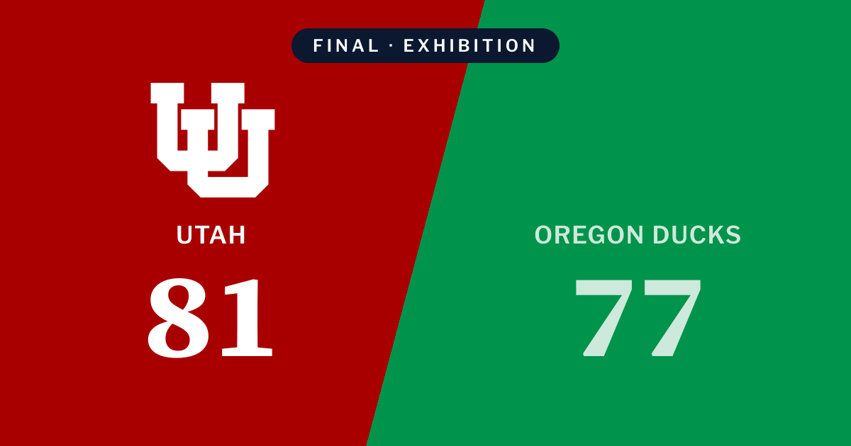 Final score: Utah 81, Oregon Ducks 77