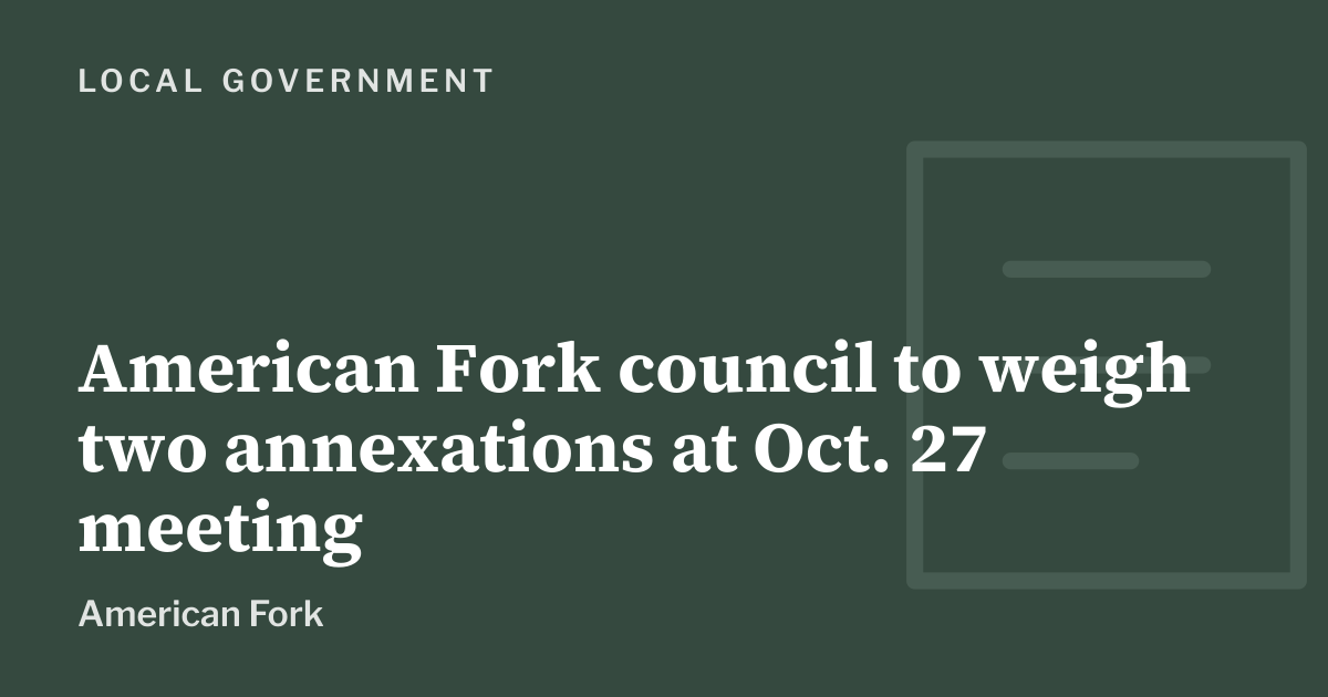 Graphic: local government, American Fork