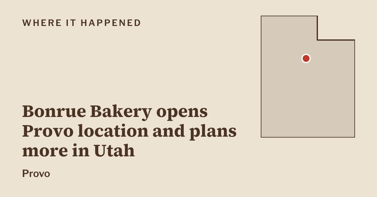 Graphic: where it happened, Provo