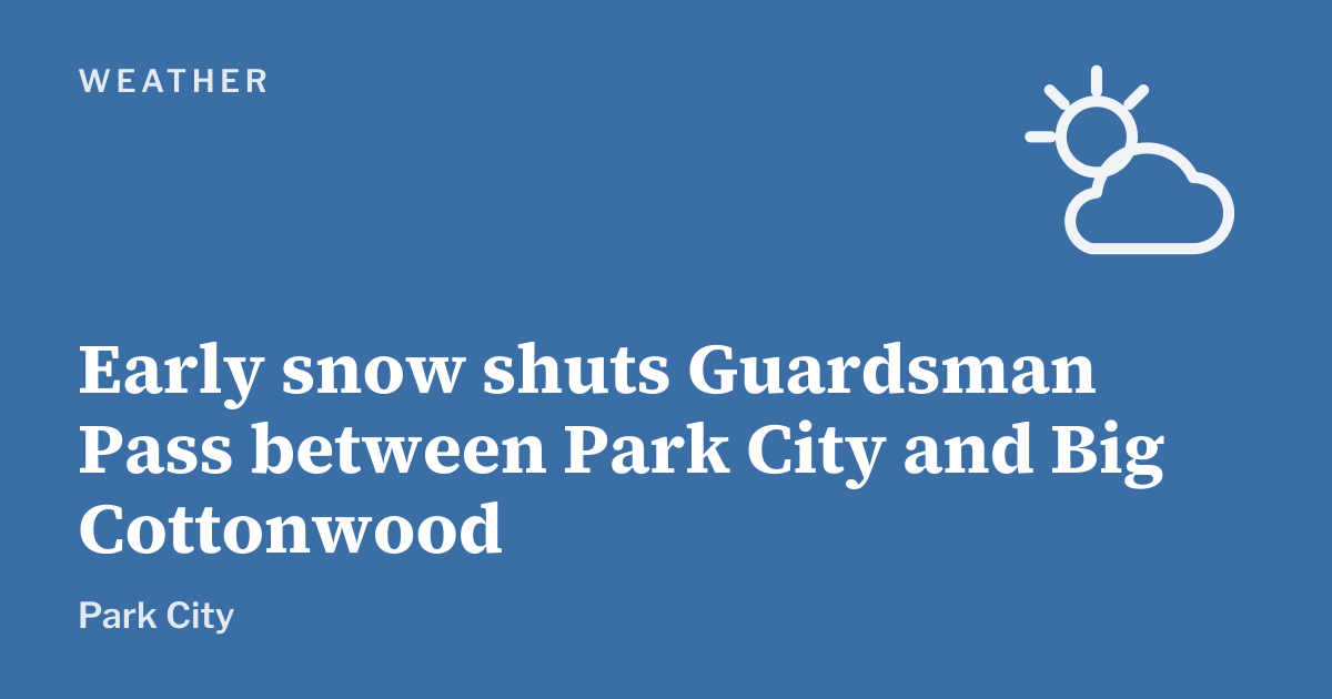Graphic: weather, Park City