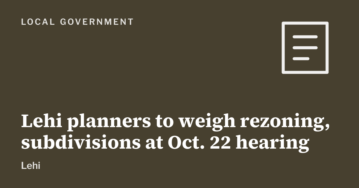 Graphic: local government, Lehi