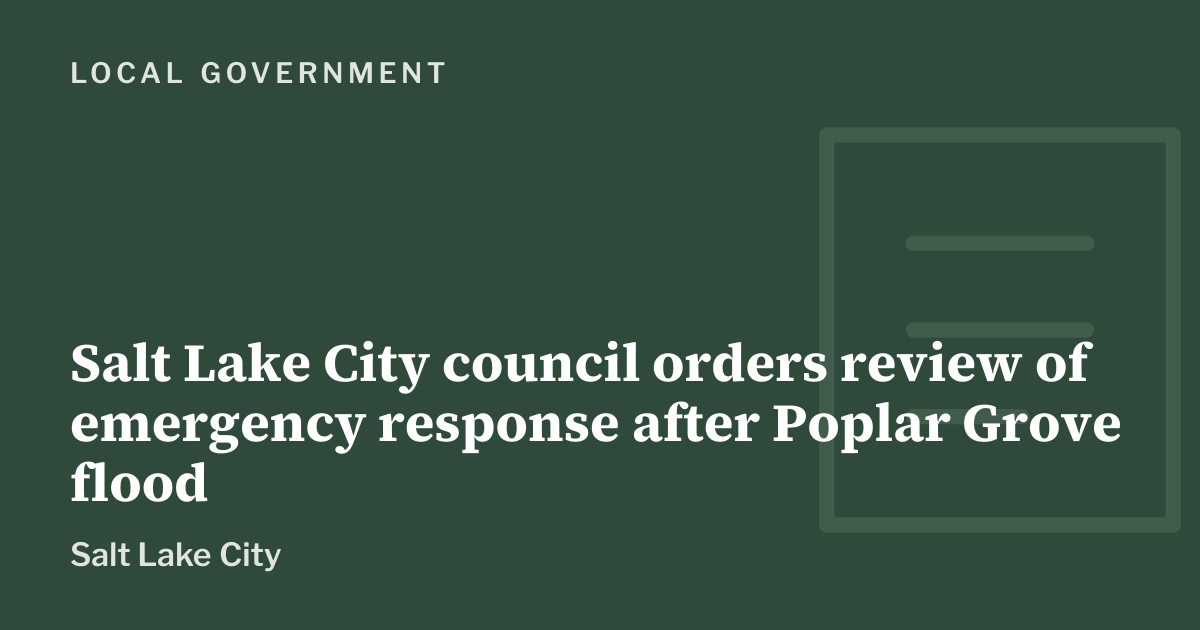 Graphic: local government, Salt Lake City